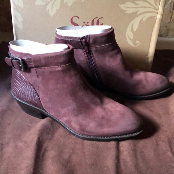 ⭐️SALE!⭐️ Sofft Vasanti Bootie - Berry Suede - Picture 8 of 8